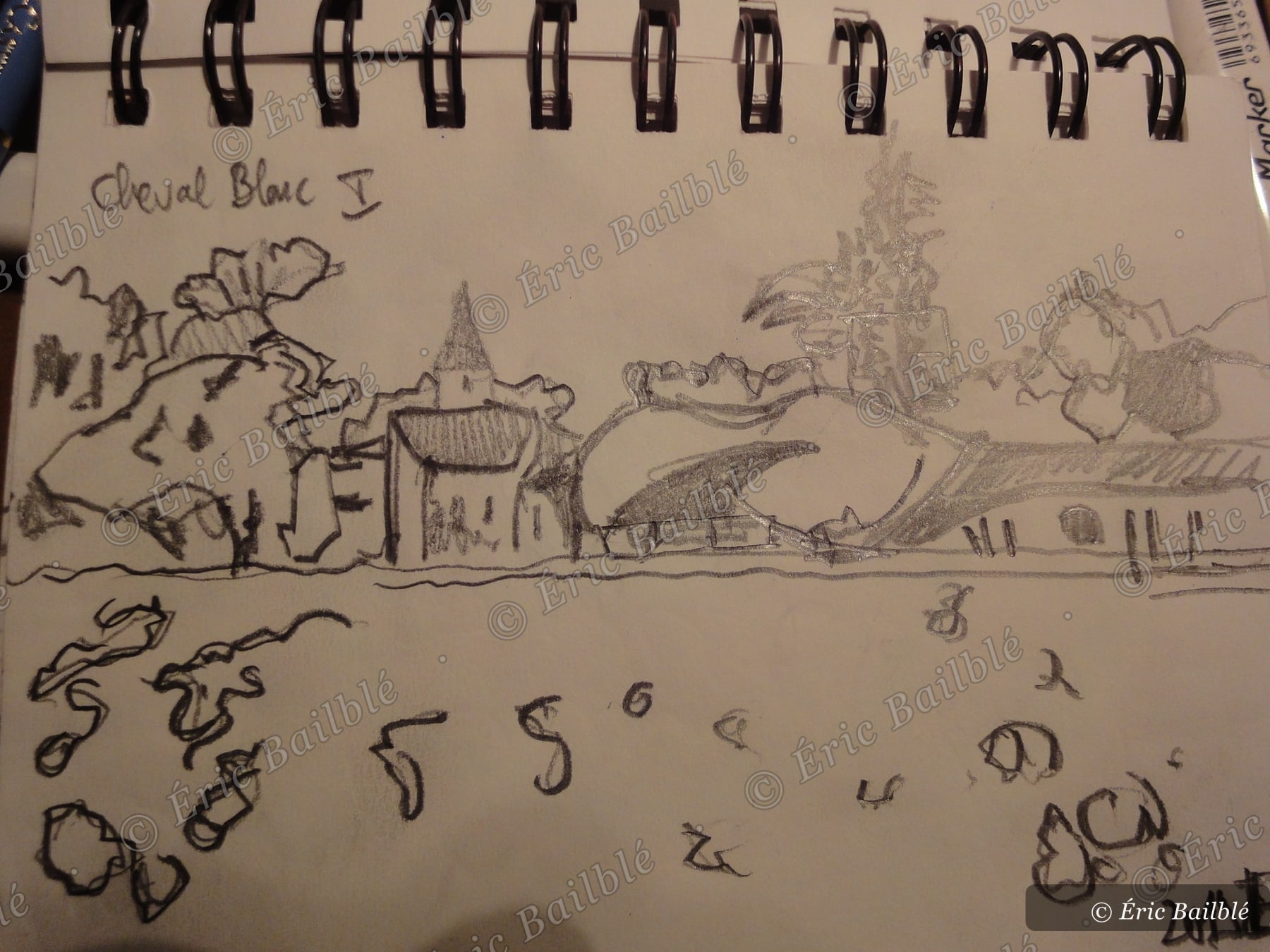 Croquis · Cheval Blanc I