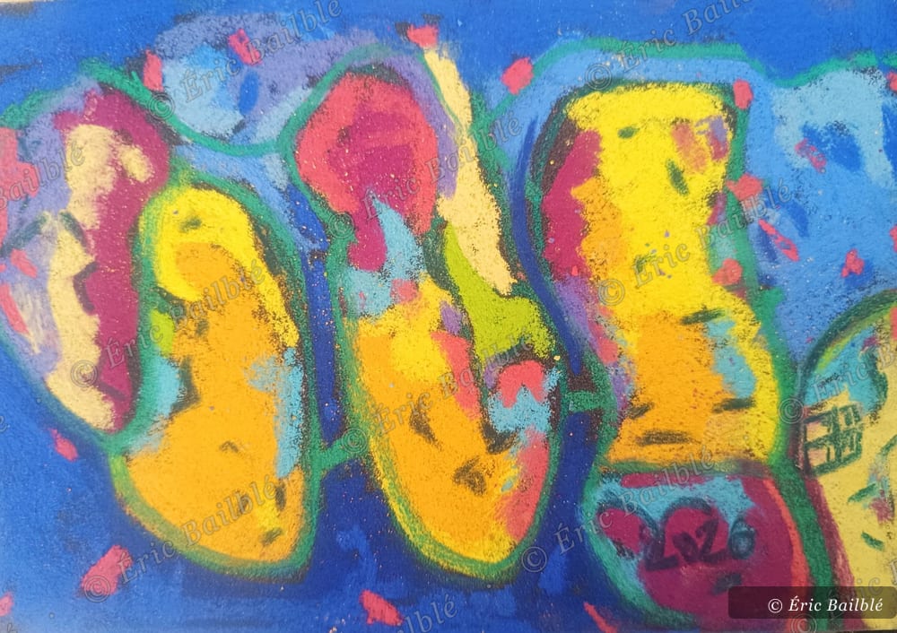 Citrons provençaux, pastel d'Éric Bailblé