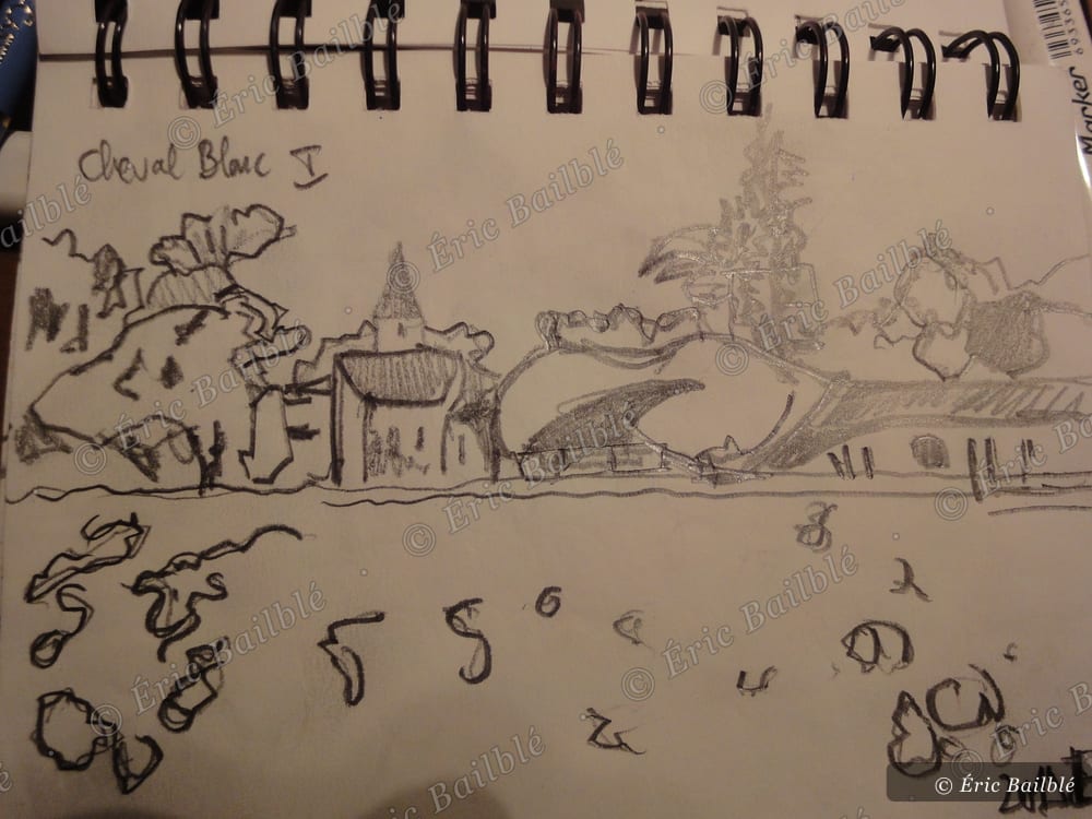 Croquis · Cheval Blanc I